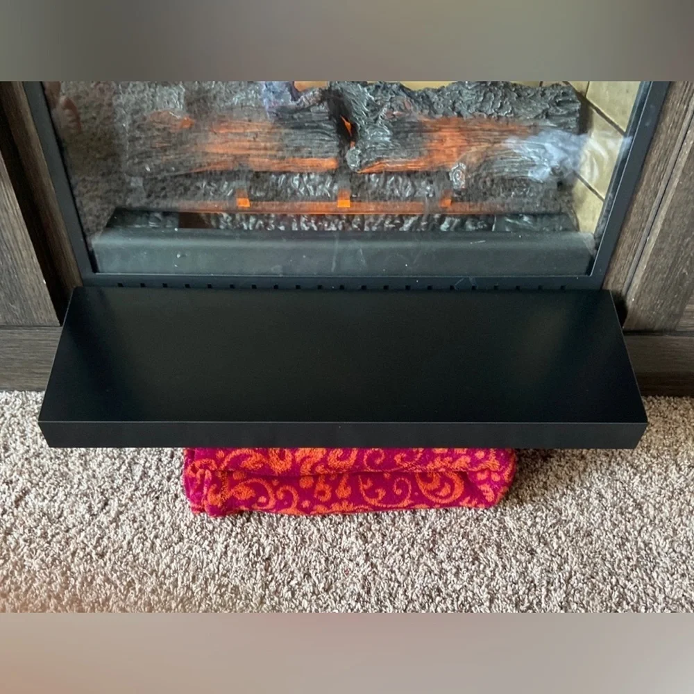 NWT WALLShelf w/Hidden Bracket’s- Black/Dark Brown Finish- Complete/w Hardware